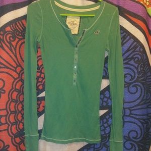 Hollister Long Sleeve Button Up Shirt (Size L)